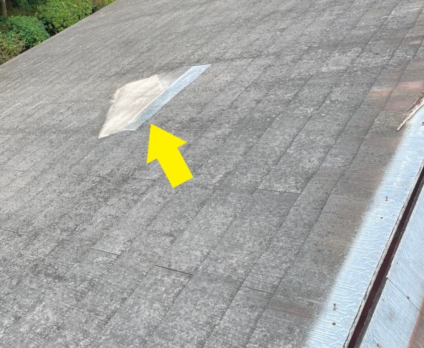 コロニアル剥がれ　棟板金飛散　台風被害